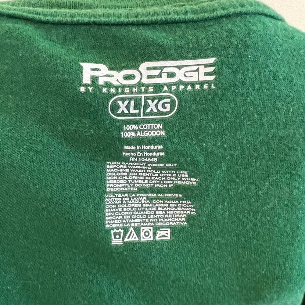 Pro Edge University of Notre Dame Green & Gold 1842 V-Neck Shirt - Picture 3 of 4